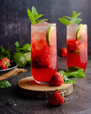 Virgin Strawberry Mojito